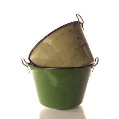 Enameled Cauldron Bowl With Handles