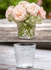 Etched Glass Container