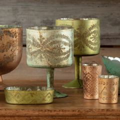 Etched Mercury Glass Trifle