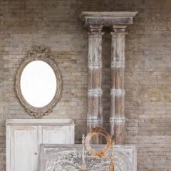 European Inspired Large Decorative Double Pillar