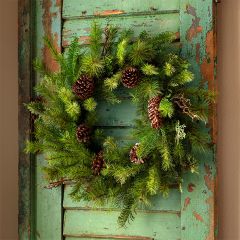 Everlasting Evergreen Decorative Wreath