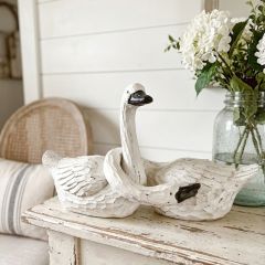 Evermore Nesting Swan Figurines Set of 2