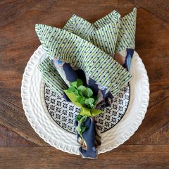 Exotic Bird Print Cotton Napkin Set of 4