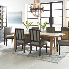 Extendable Trestle Base Dining Table