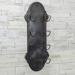 Burnished Metal Utility Wall Rack