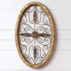 Ornate Oval Wall Decor
