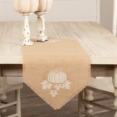 Jute Burlap Pumpkin Table Runner