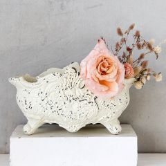 Vintage Reproduction Cast Iron Cachepot