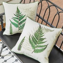 Verdant Fern Print Pillows Set of 2