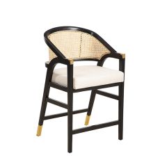 Sophisticated Black Royce Counter Stool