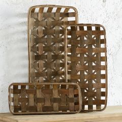 Tobacco Basket Trays Set of 3