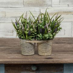 Picked Fresh Double Flower Pot