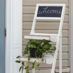Ladder Shelf With Chalkboard