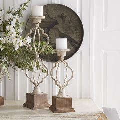 Quatrefoil Candle Stands Set of 2