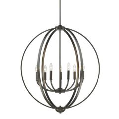 Colson EB 9 Light Chandelier in Etruscan Bronze
