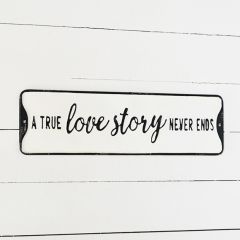 True Love Story Street Sign Wall Decor