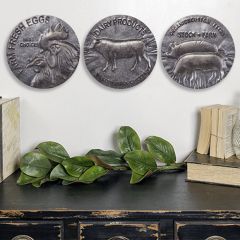 Round Barn Animal Wall Art Set of 3
