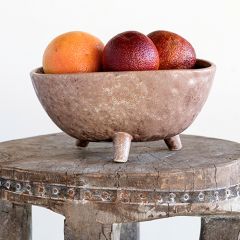 Stoneware Round Footed Planter