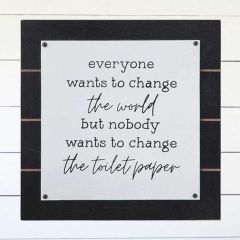 Change the Toilet Paper Sign