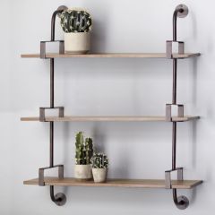 Triple Tier Wall Rack Shelf