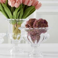 Elegant Pressed Glass Urn