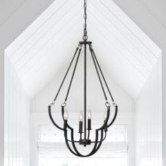 Old World Dark Metal Chandelier