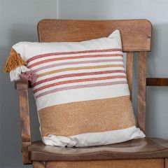 Striped Hand Woven Throw Pillow