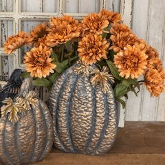 Fall Harvest Gerbera Daisy Stem Set of 6