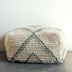 Wool Blend Pouf