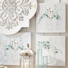 3 Vase Eucalyptus Wall Art Set of 2