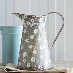 Metal Pitcher Flower Vase