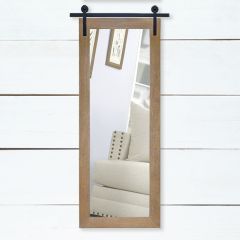Barn Door Style Wall Mirror