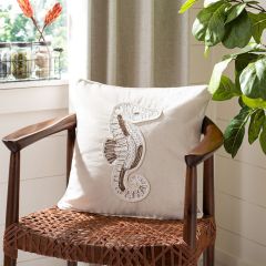 Seahorse Accent Pillow