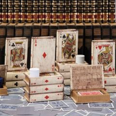 Decorative Playing Card Book Box Set of 16