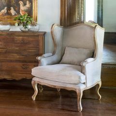 Upscale Farm Wingback Chair