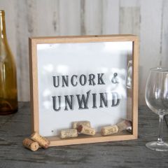 Decorative Shadow Box Cork Holder