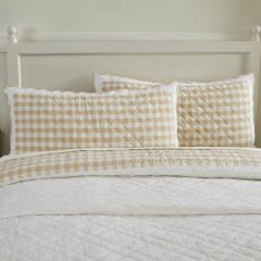 Neutral Buffalo Check King Sham