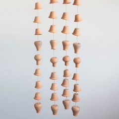 Clay Pots On Rope Hanger