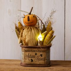 Lighted Autumn Harvest Tabletop Decor