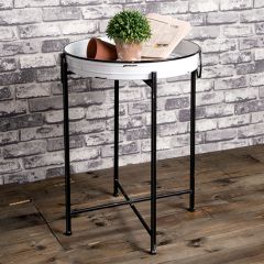 Enameled Farmhouse Tray With Stand