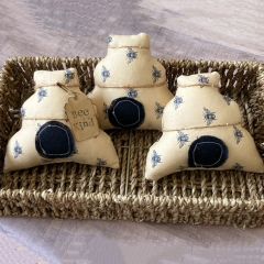 Fabric Beehive Bowl Filler Set of 3
