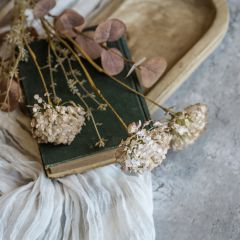 Faded Country Cream Wildflower Spray