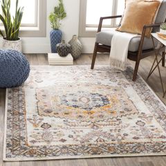 Faded Pattern Multicolor Area Rug