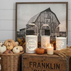 Fall Accents Cutout Lantern Collection Set of 3