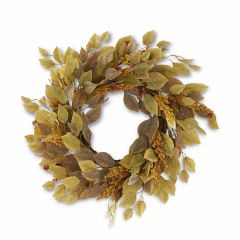 Fall Birch Leaves Wreath
