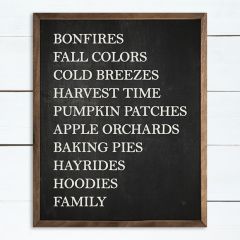 Fall Favorites Black Wall Decor