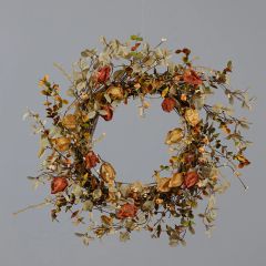 Fall Foliage Pumpkin Wreath