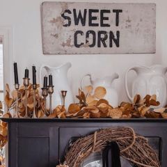 Fall Harvest Faux Eucalyptus Garland