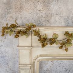 Fall Leaves and Green Hops Decorative Garland