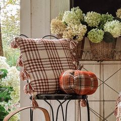 Fall Plaid Fabric Pumpkin